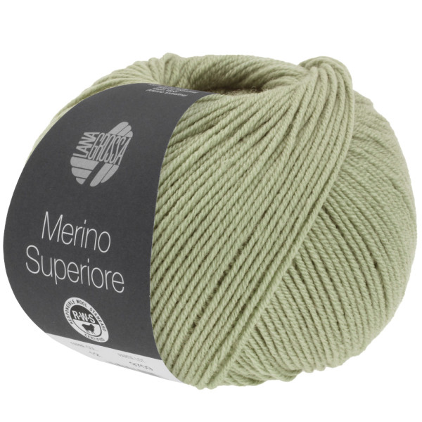 Lana Grossa Merino Superiore 034 Grüngrau 50g