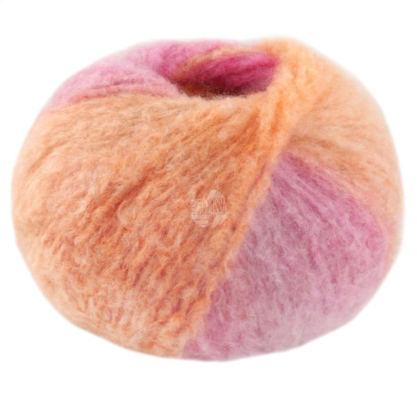 Lana Grossa Gigante 001 Orange/Pink/Safrangelb/Lila/Veilchenblau 100g