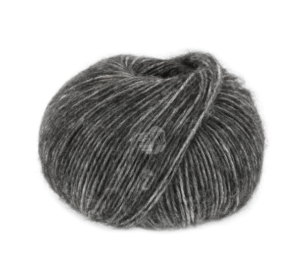 Lana Grossa Natural Alpaca Pelo 004 Dunkelgrau meliert 50g