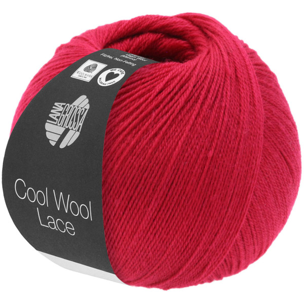 Lana Grossa Cool Wool Lace 051 Rot 50g