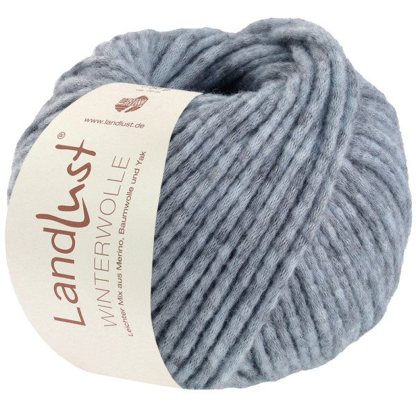 Lana Grossa Landlust Winterwolle 035 Hellblau Meliert 50g