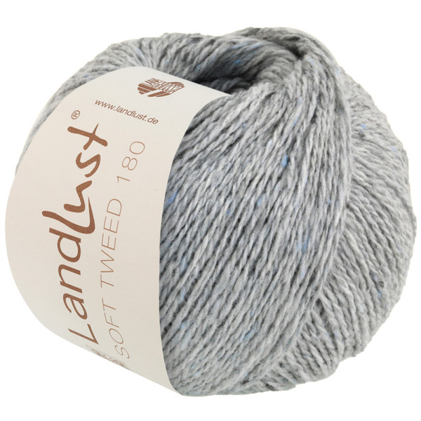 Lana Grossa Landlust Soft Tweed 180 117 Hellgrau meliert 50g