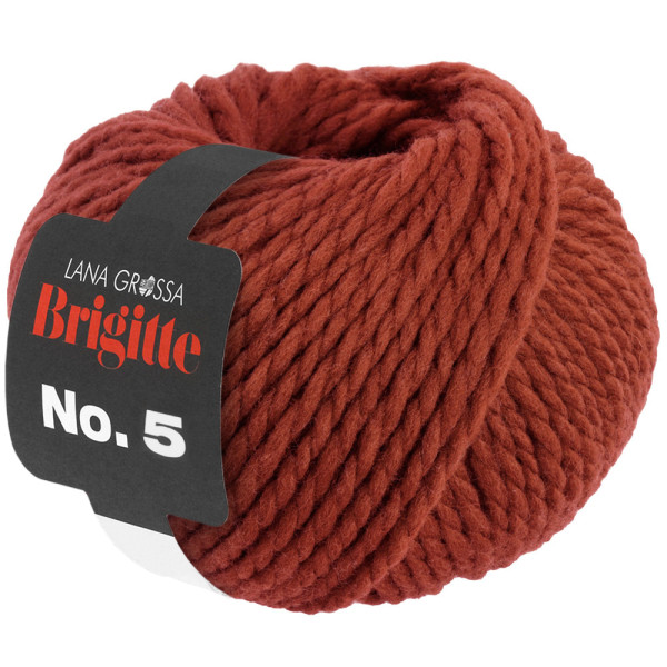 Lana Grossa Brigitte No.5 015 Rostrot 50g